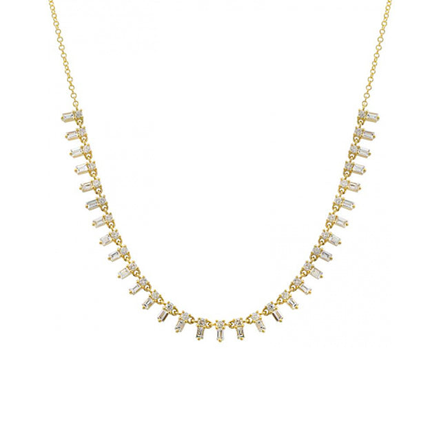 BAGUETTE DIAMOND NECKLACE