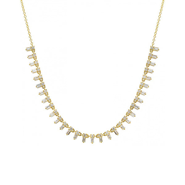 BAGUETTE DIAMOND NECKLACE