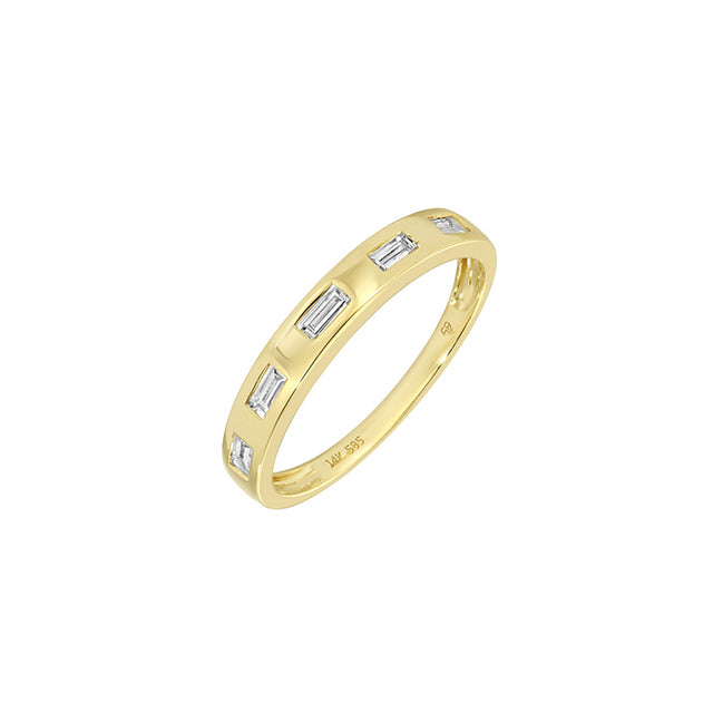BAGUETTE RING 0.22CTS