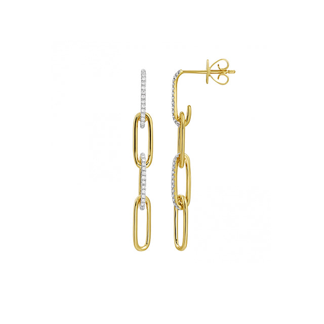 PAPERCLIP DROP EARRINGS