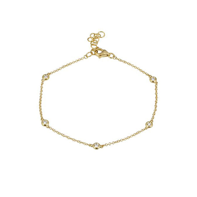 BEZEL SET DIAMOND BRACELET