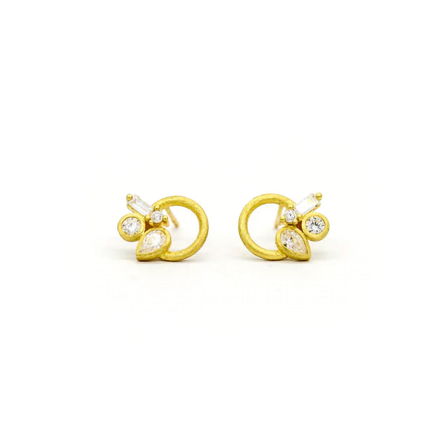 DIAMOND LASSO EARRINGS