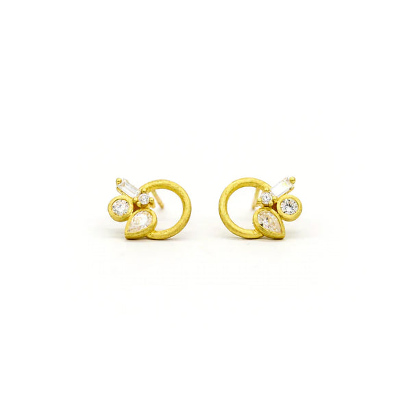 DIAMOND LASSO EARRINGS