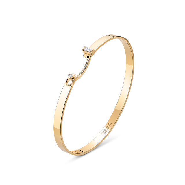 DINNER DATE MOOD BANGLE IN YELLOW GOLD