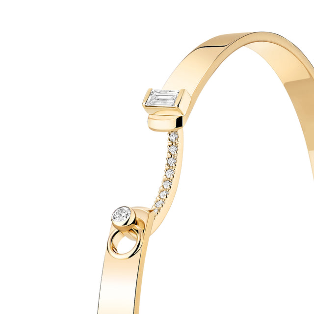 DINNER DATE MOOD BANGLE IN YELLOW GOLD