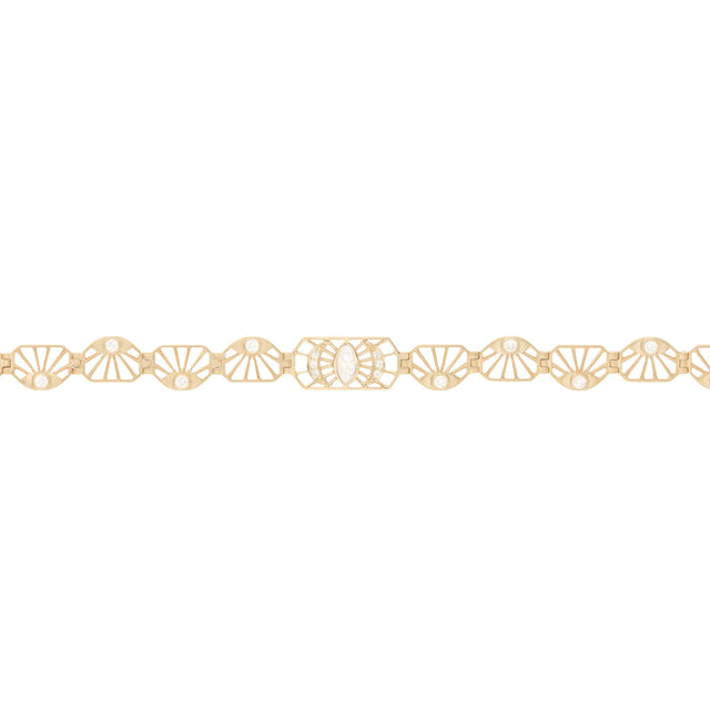 DREAM MAKER DIAMOND EYES ARTICULATED BRACELET