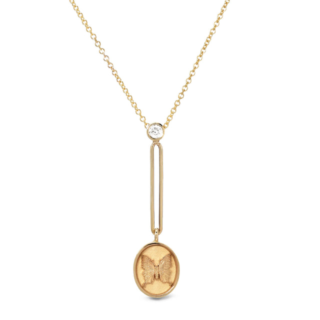 FANTASY SIGNET PENDANT NECKLACE