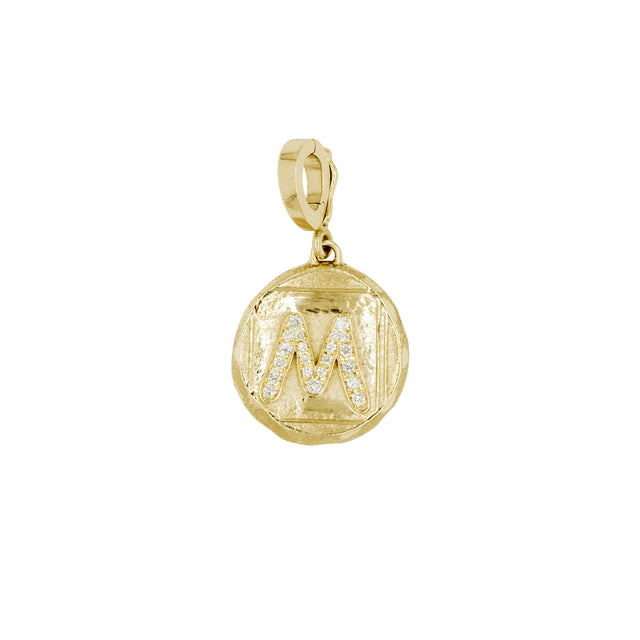 SIGNATURE PAVE SMALL COIN