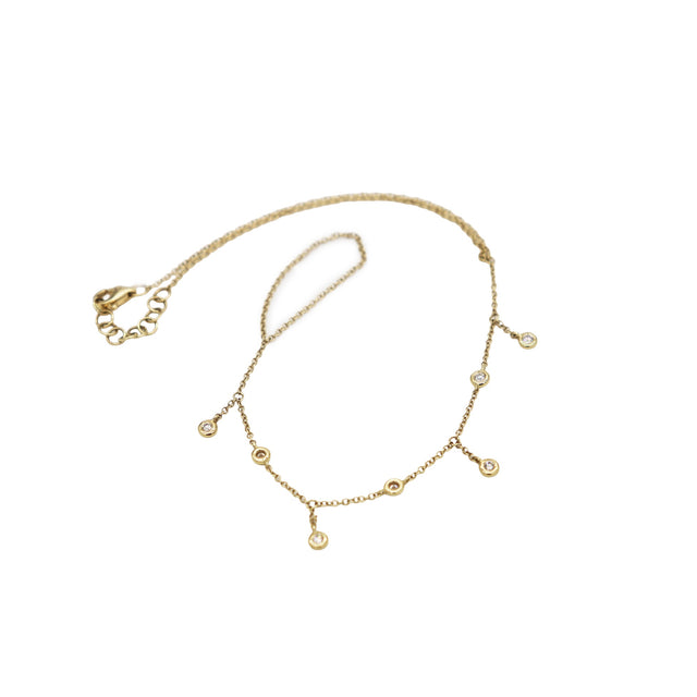 FRINGE DIAMOND HAND CHAIN