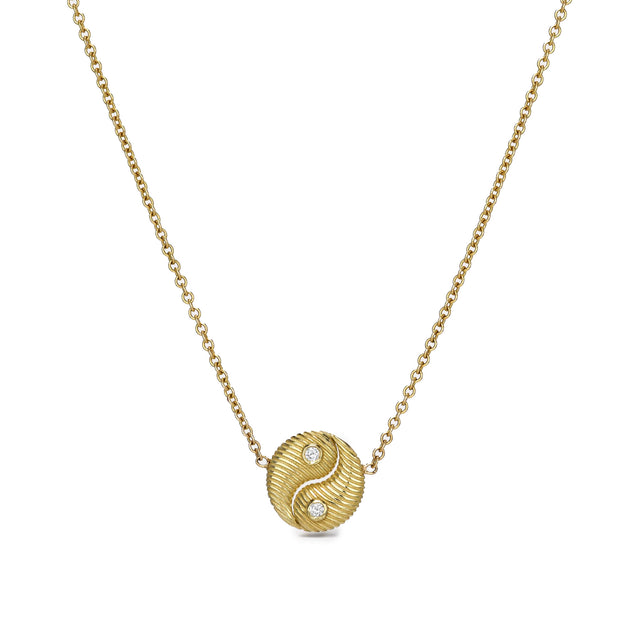 MINI ALL GOLD YIN YANG PENDANT