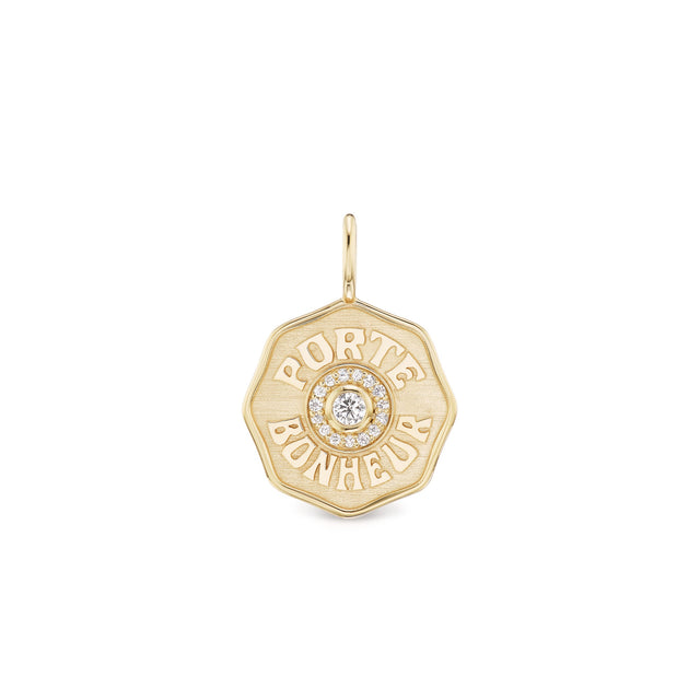 MINI PB CHARM DIAMOND HALO WITH RAISED GOLD AND 0.6CT DIAMOND