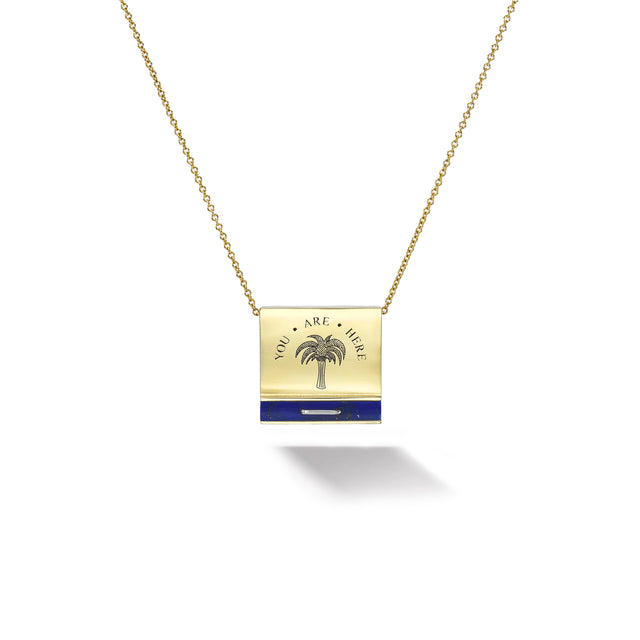 SIGNATURE MATCHBOOK PENDANT - LAPIS