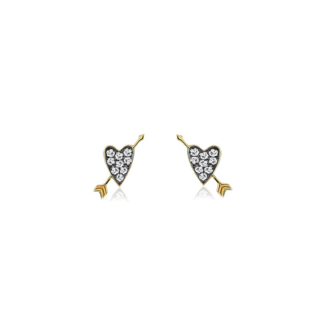 HEART MOTIF STUDS