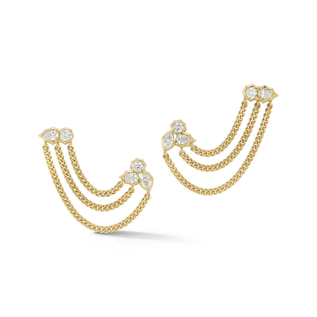 POSEY DUO CHAIN EARRINGS