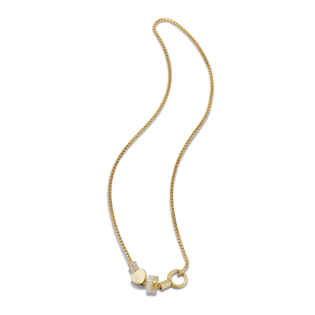 ROUNDED BOX CHARM CHAIN