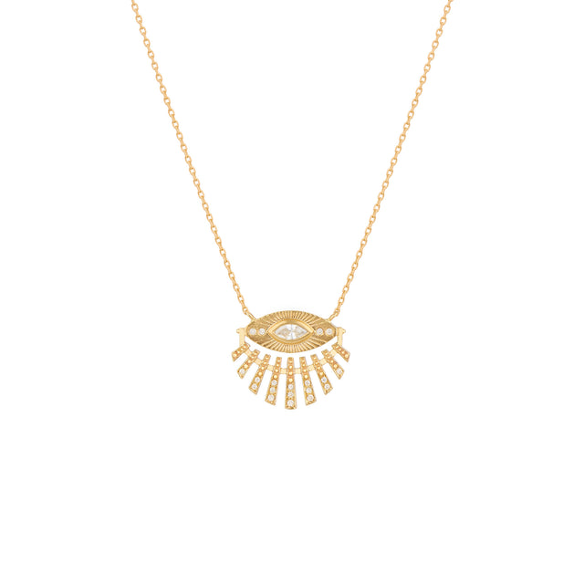 SUN EYE & DIAMONDS NECKLACE