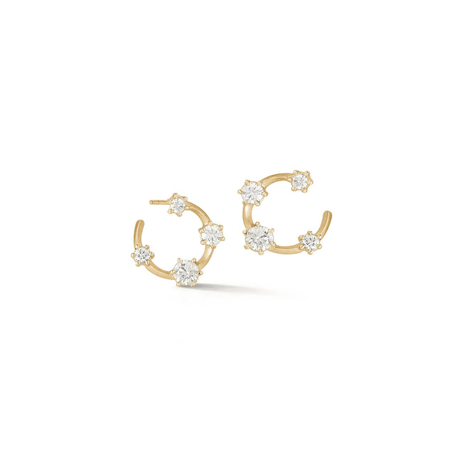 SMALL KISMET DIAMOND HOOPS