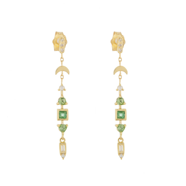 TOURMALINE TOTEM DROP EARRINGS