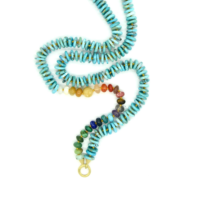 TURQUOISE & RAINBOW STRAND