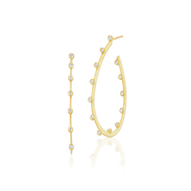 LARGE PEAR SHAPE HOOPLA