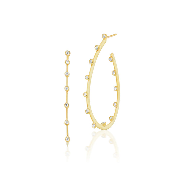 LARGE PEAR SHAPE HOOPLA