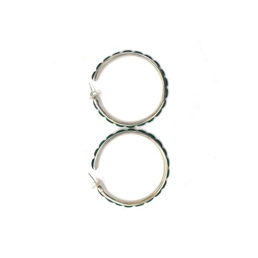 TURQUOISE HOOPS X-LARGE