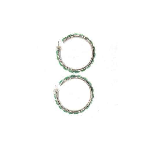 TURQUOISE HOOP LARGE