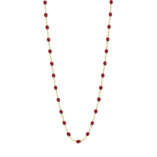 CLASSIC GIGI CHERRY NECKLACE, YELLOW GOLD, 16.5