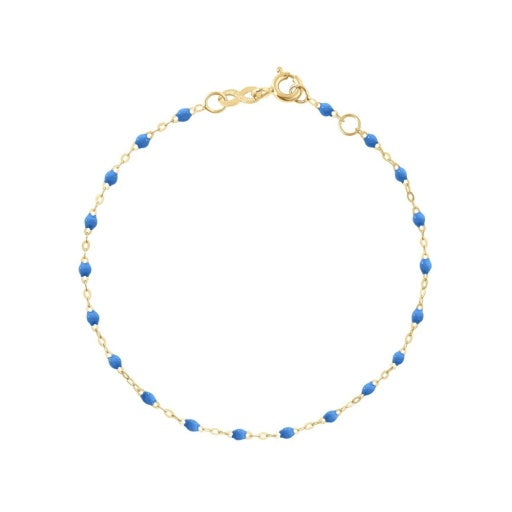 CLASSIC GIGI BLUE BRACELET, YELLOW GOLD, 6.7