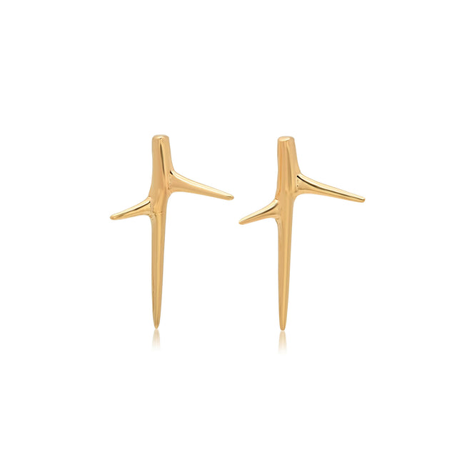 THORN STUD IN YELLOW GOLD